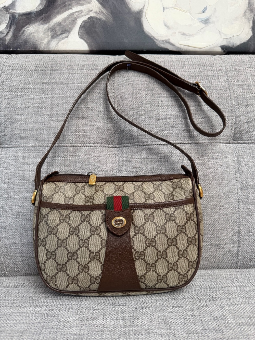 💚Gucci Ophidia GG Supreme Web Crossbody Shoulder❤️